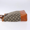 CELINE Triomphe Tote Bag Canvas Beige Gold Auth 141612-4