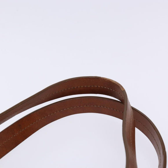 CELINE Triomphe Tote Bag Canvas Beige Gold Auth 141612