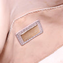 FENDI Zucchino Canvas Hand Bag Pink Gold Auth 141613-19