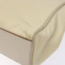 PRADA Hand Bag Nylon Beige Gold Auth 141616-8