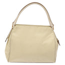 PRADA Hand Bag Nylon Beige Gold Auth 141616-2