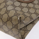 GUCCI GG Supreme Web Sherry Line Tote Bag PVC Beige Red 39 02 003 Auth 141617-8