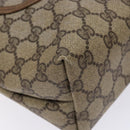 GUCCI GG Supreme Web Sherry Line Tote Bag PVC Beige Red 39 02 003 Auth 141617-15