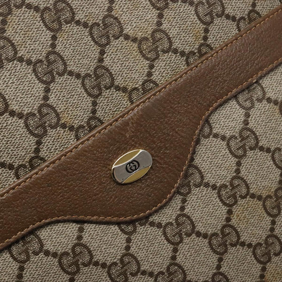 GUCCI GG Supreme Web Sherry Line Tote Bag PVC Beige Red 39 02 003 Auth 141617