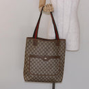 GUCCI GG Supreme Web Sherry Line Tote Bag PVC Beige Red 39 02 003 Auth 141617-23