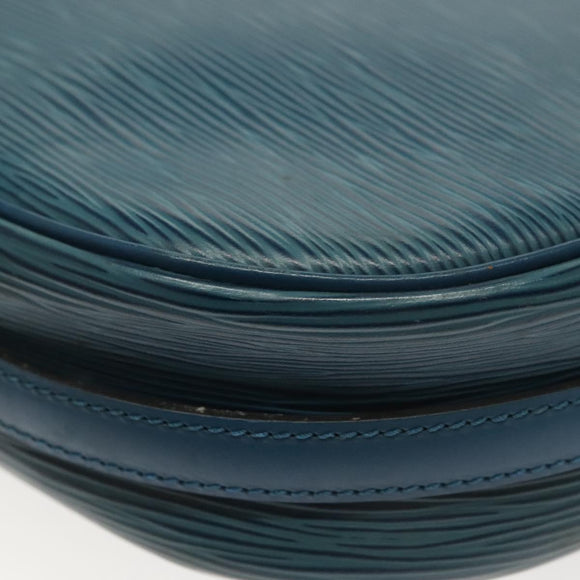 LOUIS VUITTON Epi June Feuille Shoulder Bag Blue M52155 LV Auth 141626