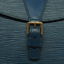 LOUIS VUITTON Epi June Feuille Shoulder Bag Blue M52155 LV Auth 141626-19