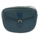 LOUIS VUITTON Epi June Feuille Shoulder Bag Blue M52155 LV Auth 141626-13