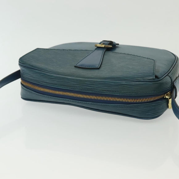 LOUIS VUITTON Epi June Feuille Shoulder Bag Blue M52155 LV Auth 141626