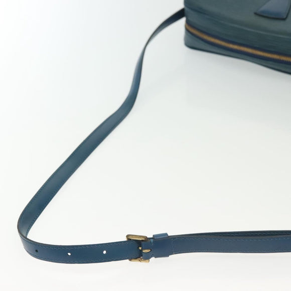 LOUIS VUITTON Epi June Feuille Shoulder Bag Blue M52155 LV Auth 141626