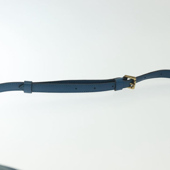 LOUIS VUITTON Epi June Feuille Shoulder Bag Blue M52155 LV Auth 141626