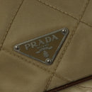 PRADA Shoulder Bag Nylon Beige Auth 141628-18