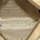 PRADA Shoulder Bag Nylon Beige Auth 141628-10