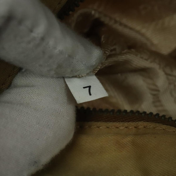 PRADA Shoulder Bag Nylon Beige Auth 141628