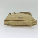 PRADA Shoulder Bag Nylon Beige Auth 141628-5