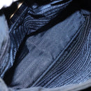 PRADA Hand Bag Nylon Navy Gold Auth 141629-16