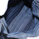 PRADA Hand Bag Nylon Navy Gold Auth 141629-20