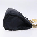 PRADA Hand Bag Nylon Navy Gold Auth 141629-3