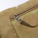 PRADA Shoulder Bag Nylon Beige Silver Auth 141630-15