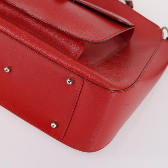 GUCCI Hand Bag Leather 2way Red 000 2058 0307 5 Auth 141632