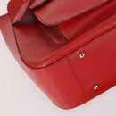 GUCCI Hand Bag Leather 2way Red 000 2058 0307 5 Auth 141632-13