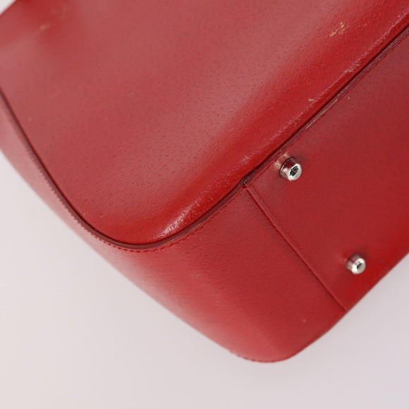 GUCCI Hand Bag Leather 2way Red 000 2058 0307 5 Auth 141632