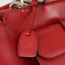 GUCCI Hand Bag Leather 2way Red 000 2058 0307 5 Auth 141632-16