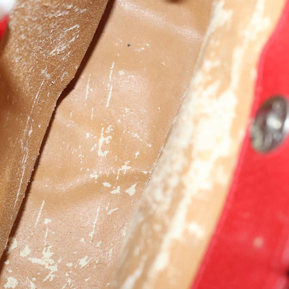 GUCCI Hand Bag Leather 2way Red 000 2058 0307 5 Auth 141632