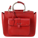 GUCCI Hand Bag Leather 2way Red 000 2058 0307 5 Auth 141632-2