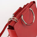 GUCCI Hand Bag Leather 2way Red 000 2058 0307 5 Auth 141632-6