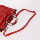 GUCCI Hand Bag Leather 2way Red 000 2058 0307 5 Auth 141632-7