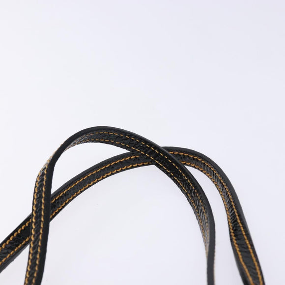 FENDI Zucca Canvas Tote Bag Black Brown Auth 141633