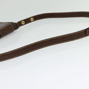 FENDI Zucca Canvas Shoulder Bag Black Brown gold Auth 141634-7