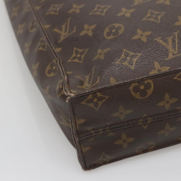 LOUIS VUITTON Monogram Sac Plat Hand Bag M51140 LV Auth 141640