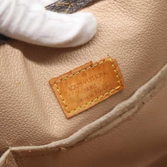 LOUIS VUITTON Monogram Sac Plat Hand Bag M51140 LV Auth 141640