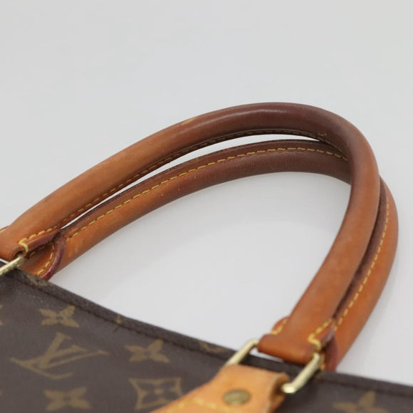 LOUIS VUITTON Monogram Sac Plat Hand Bag M51140 LV Auth 141640