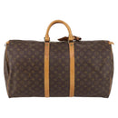 LOUIS VUITTON Monogram Keepall 55 Boston Bag M41424 LV Auth 141641-2