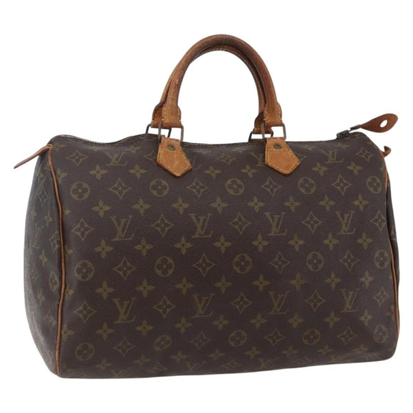 LOUIS VUITTON Monogram Speedy 35 Hand Bag M41524 LV Auth 141644