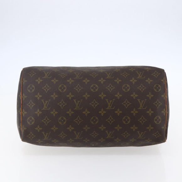 LOUIS VUITTON Monogram Speedy 35 Hand Bag M41524 LV Auth 141644