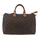 LOUIS VUITTON Monogram Speedy 35 Hand Bag M41524 LV Auth 141644-13