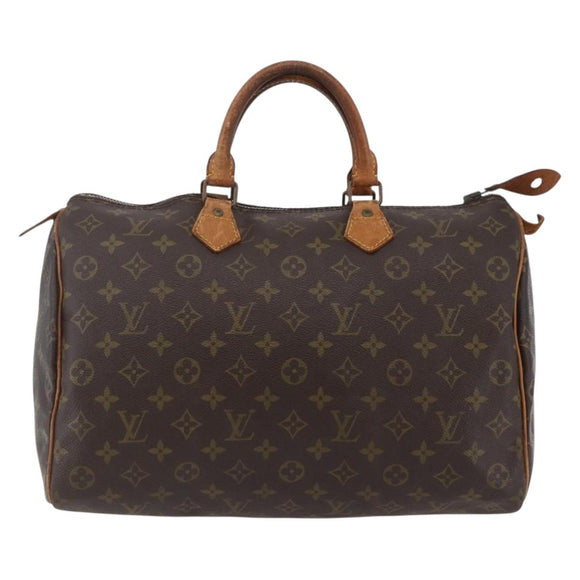 LOUIS VUITTON Monogram Speedy 35 Hand Bag M41524 LV Auth 141644