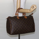 LOUIS VUITTON Monogram Speedy 35 Hand Bag M41524 LV Auth 141644-23