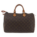 LOUIS VUITTON Monogram Speedy 35 Hand Bag M41524 LV Auth 141644-2
