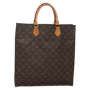 LOUIS VUITTON Monogram Sac Plat Hand Bag M51140 LV Auth 141645-1