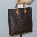 LOUIS VUITTON Monogram Sac Plat Hand Bag M51140 LV Auth 141645-19