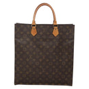 LOUIS VUITTON Monogram Sac Plat Hand Bag M51140 LV Auth 141645-13