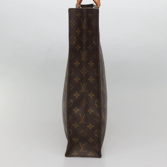 LOUIS VUITTON Monogram Sac Plat Hand Bag M51140 LV Auth 141645