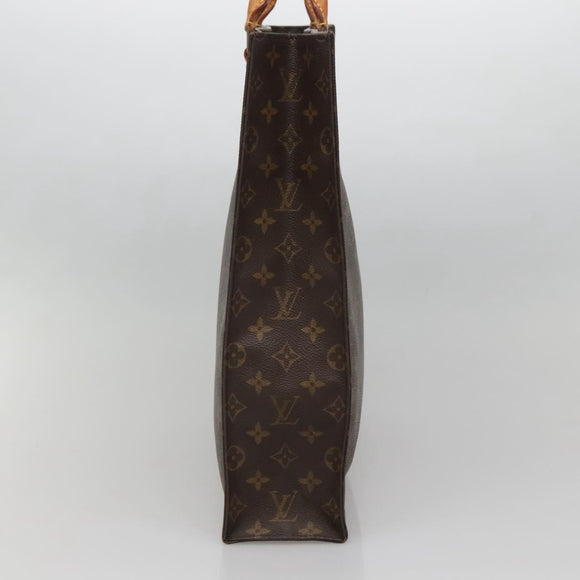 LOUIS VUITTON Monogram Sac Plat Hand Bag M51140 LV Auth 141645