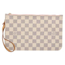 LOUIS VUITTON Damier Azur Neverfull MM Pouch LV Auth 141647-13