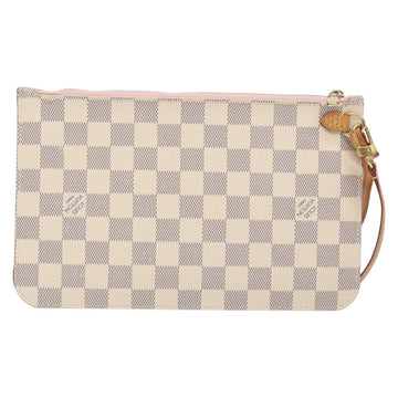 LOUIS VUITTON Damier Azur Neverfull MM Pouch LV Auth 141647 - 0
